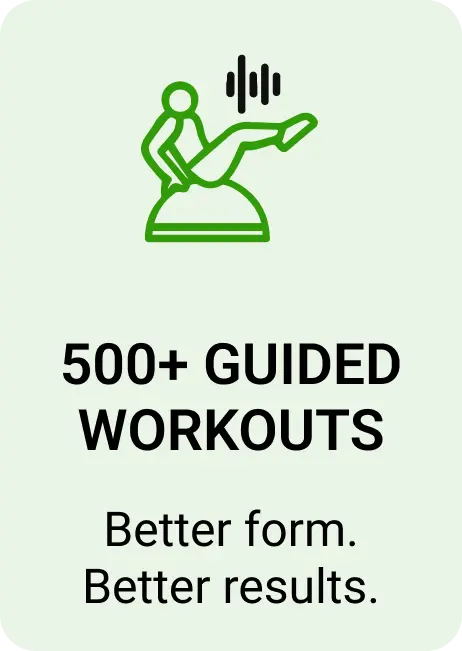 500+ Guided Workouts